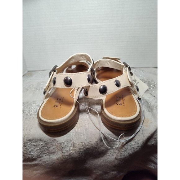 Women's A N.A. Studded Norma Fisherman Sandals in Cream‎ Size 7M NEW $60 - Picture 11 of 13